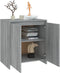 vidaXL - Dressoir - 70x41x75 - cm - bewerkt - hout - grijs - sonoma - eikenkleurig