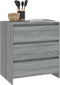 vidaXL - Dressoir - 70x41x75 - cm - bewerkt - hout - grijs - sonoma - eikenkleurig
