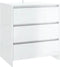 vidaXL - Dressoir - 70x41x75 - cm - bewerkt - hout - hoogglans - wit