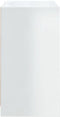 vidaXL - Dressoir - 70x41x75 - cm - bewerkt - hout - hoogglans - wit