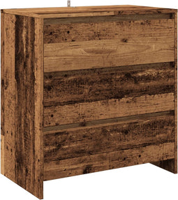vidaXL - Dressoir - 70x41x75 - cm - bewerkt - hout - oud - houtkleurig