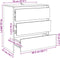 vidaXL - Dressoir - 70x41x75 - cm - bewerkt - hout - oud - houtkleurig