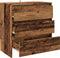 vidaXL - Dressoir - 70x41x75 - cm - bewerkt - hout - oud - houtkleurig