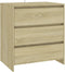 vidaXL - Dressoir - 70x41x75 - cm - bewerkt - hout - sonoma - eikenkleurig