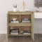 vidaXL - Dressoir - 70x41x75 - cm - bewerkt - hout - sonoma - eikenkleurig