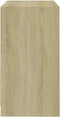 vidaXL - Dressoir - 70x41x75 - cm - bewerkt - hout - sonoma - eikenkleurig