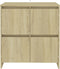vidaXL - Dressoir - 70x41x75 - cm - bewerkt - hout - sonoma - eikenkleurig