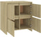 vidaXL - Dressoir - 70x41x75 - cm - bewerkt - hout - sonoma - eikenkleurig