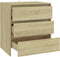 vidaXL - Dressoir - 70x41x75 - cm - bewerkt - hout - sonoma - eikenkleurig