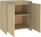 vidaXL - Dressoir - 70x41x75 - cm - bewerkt - hout - sonoma - eikenkleurig