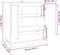 vidaXL - Dressoir - 70x41x75 - cm - bewerkt - hout - sonoma - eikenkleurig