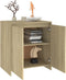 vidaXL - Dressoir - 70x41x75 - cm - bewerkt - hout - sonoma - eikenkleurig