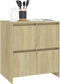 vidaXL - Dressoir - 70x41x75 - cm - bewerkt - hout - sonoma - eikenkleurig