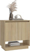 vidaXL - Dressoir - 70x41x75 - cm - bewerkt - hout - sonoma - eikenkleurig