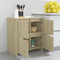 vidaXL - Dressoir - 70x41x75 - cm - bewerkt - hout - sonoma - eikenkleurig