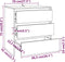 vidaXL - Dressoir - 70x41x75 - cm - bewerkt - hout - sonoma - eikenkleurig