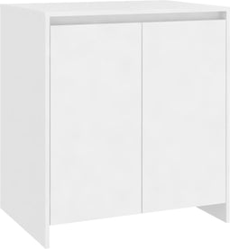 vidaXL - Dressoir - 70x41x75 - cm - bewerkt - hout - wit
