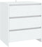 vidaXL - Dressoir - 70x41x75 - cm - bewerkt - hout - wit