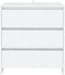 vidaXL - Dressoir - 70x41x75 - cm - bewerkt - hout - wit