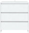 vidaXL - Dressoir - 70x41x75 - cm - bewerkt - hout - wit