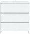 vidaXL - Dressoir - 70x41x75 - cm - bewerkt - hout - wit