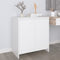 vidaXL - Dressoir - 70x41x75 - cm - bewerkt - hout - wit