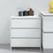 vidaXL - Dressoir - 70x41x75 - cm - bewerkt - hout - wit