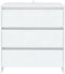 vidaXL - Dressoir - 70x41x75 - cm - bewerkt - hout - wit