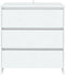 vidaXL - Dressoir - 70x41x75 - cm - bewerkt - hout - wit
