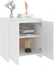 vidaXL - Dressoir - 70x41x75 - cm - bewerkt - hout - wit