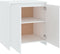 vidaXL - Dressoir - 70x41x75 - cm - bewerkt - hout - wit