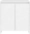 vidaXL - Dressoir - 70x41x75 - cm - bewerkt - hout - wit