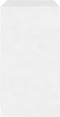 vidaXL - Dressoir - 70x41x75 - cm - bewerkt - hout - wit