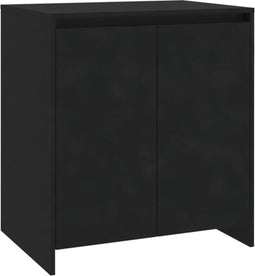 vidaXL - Dressoir - 70x41x75 - cm - bewerkt - hout - zwart