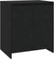 vidaXL - Dressoir - 70x41x75 - cm - bewerkt - hout - zwart