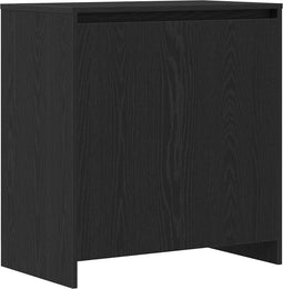 vidaXL - Dressoir - 70x41x75 - cm - bewerkt - hout - zwart - eikenkleur
