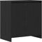 vidaXL - Dressoir - 70x41x75 - cm - bewerkt - hout - zwart - eikenkleur