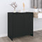 vidaXL - Dressoir - 70x41x75 - cm - bewerkt - hout - zwart