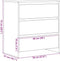 vidaXL - Dressoir - 70x41x75 - cm - bewerkt - hout - zwart - eikenkleur