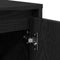 vidaXL - Dressoir - 70x41x75 - cm - bewerkt - hout - zwart - eikenkleur