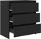 vidaXL - Dressoir - 70x41x75 - cm - bewerkt - hout - zwart - eikenkleur