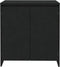 vidaXL - Dressoir - 70x41x75 - cm - bewerkt - hout - zwart
