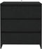vidaXL - Dressoir - 70x41x75 - cm - bewerkt - hout - zwart