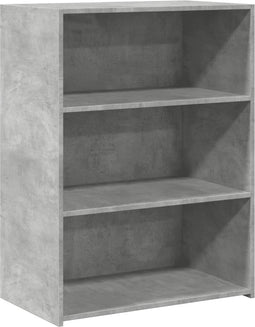 vidaXL - Dressoir - 70x41x93 - cm - bewerkt - hout - betongrijs