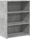 vidaXL - Dressoir - 70x41x93 - cm - bewerkt - hout - betongrijs