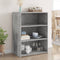 vidaXL - Dressoir - 70x41x93 - cm - bewerkt - hout - betongrijs