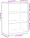 vidaXL - Dressoir - 70x41x93 - cm - bewerkt - hout - betongrijs