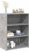vidaXL - Dressoir - 70x41x93 - cm - bewerkt - hout - betongrijs