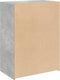 vidaXL - Dressoir - 70x41x93 - cm - bewerkt - hout - betongrijs