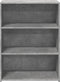 vidaXL - Dressoir - 70x41x93 - cm - bewerkt - hout - betongrijs